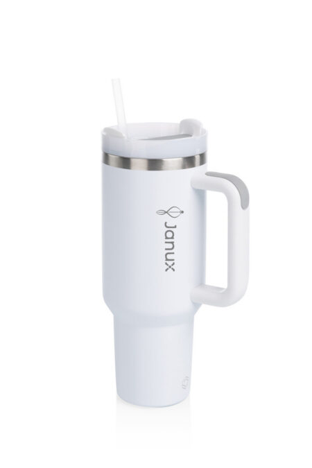 40oz Stainless Travel Mug White