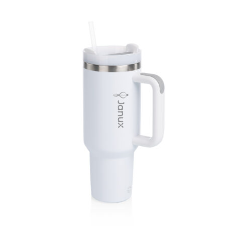 40oz Stainless Travel Mug White