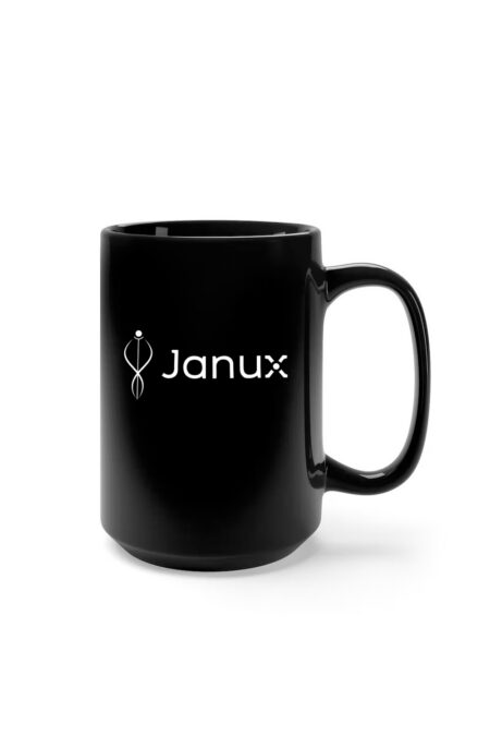 15oz Black Ceramic Coffee Mug